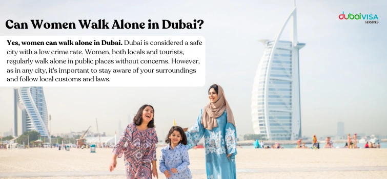 Women Walk Alone In Dubai